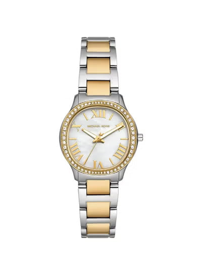 Michael Kors MK4910 Ladies Quartz Wristwatch – Mother of Pearl Dial Two-Tone