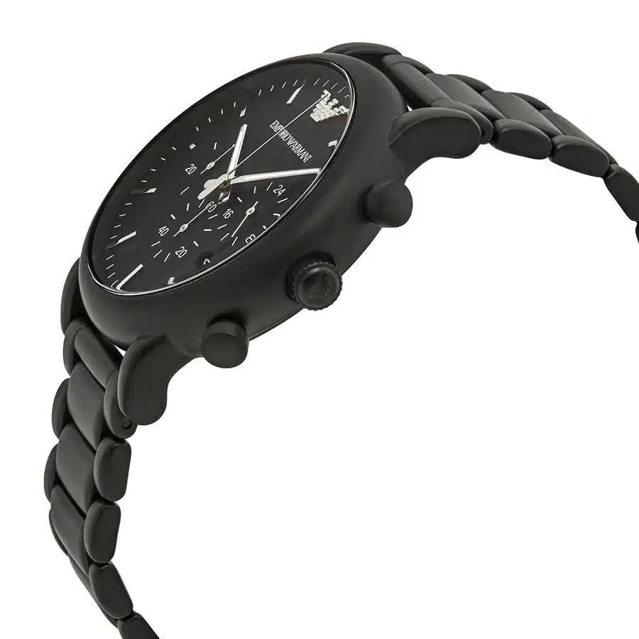 Emporio Armani AR1895 Men’s Watch – Luigi XLarge Black Stainless Steel with Black Dial 46mm