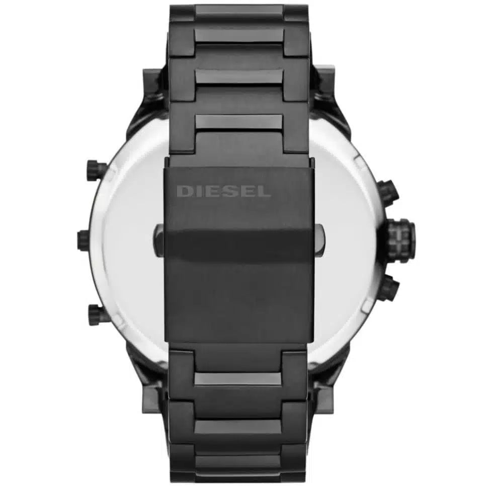 Diesel Mr. Daddy Men’s Watch DZ7312 – Black Dial, Black Stainless Steel Strap, Multifunction Quartz, 57×66mm