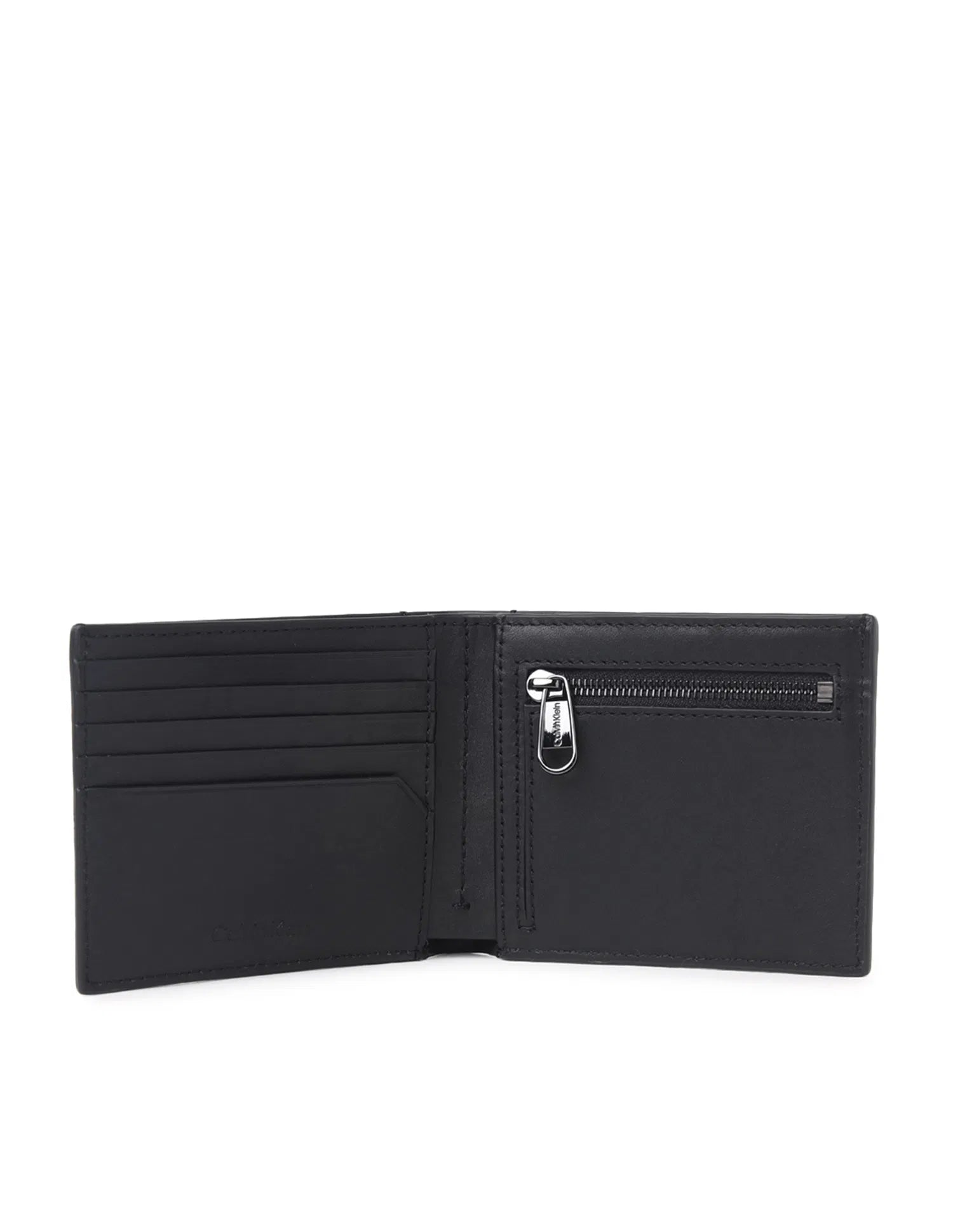 CK Modern Bar Logo Bi-Fold Wallet | Genuine Leather #35