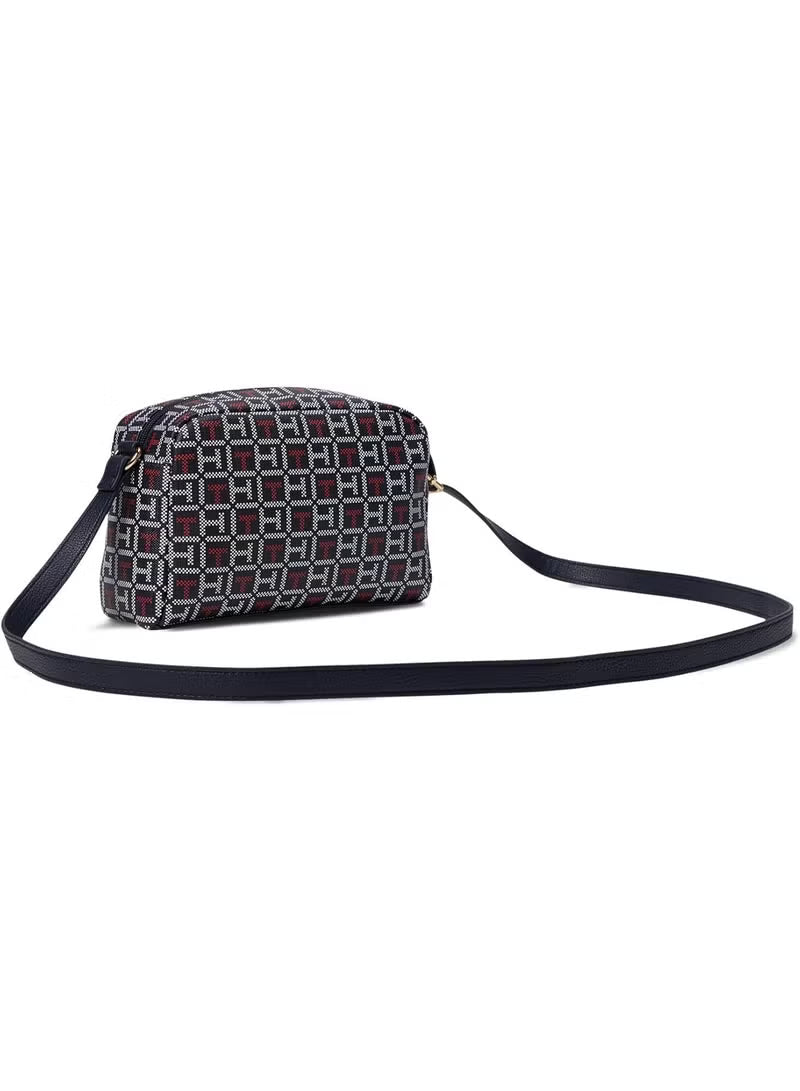 Tommy Hilfiger Monogram Print Camera Crossbody Bag 👜✨#0082