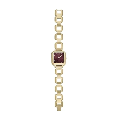Armani Exchange Leila Women's Watch AX5734 - Gold Tone with Red Dial