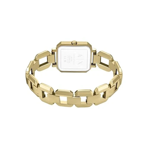 Armani Exchange Leila Women's Watch AX5734 - Gold Tone with Red Dial