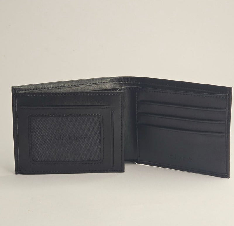 CK Black Leather Wallet-Belt Set For Men 9#
