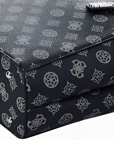 GUESS Black Monogram Tote Bag For Women#160