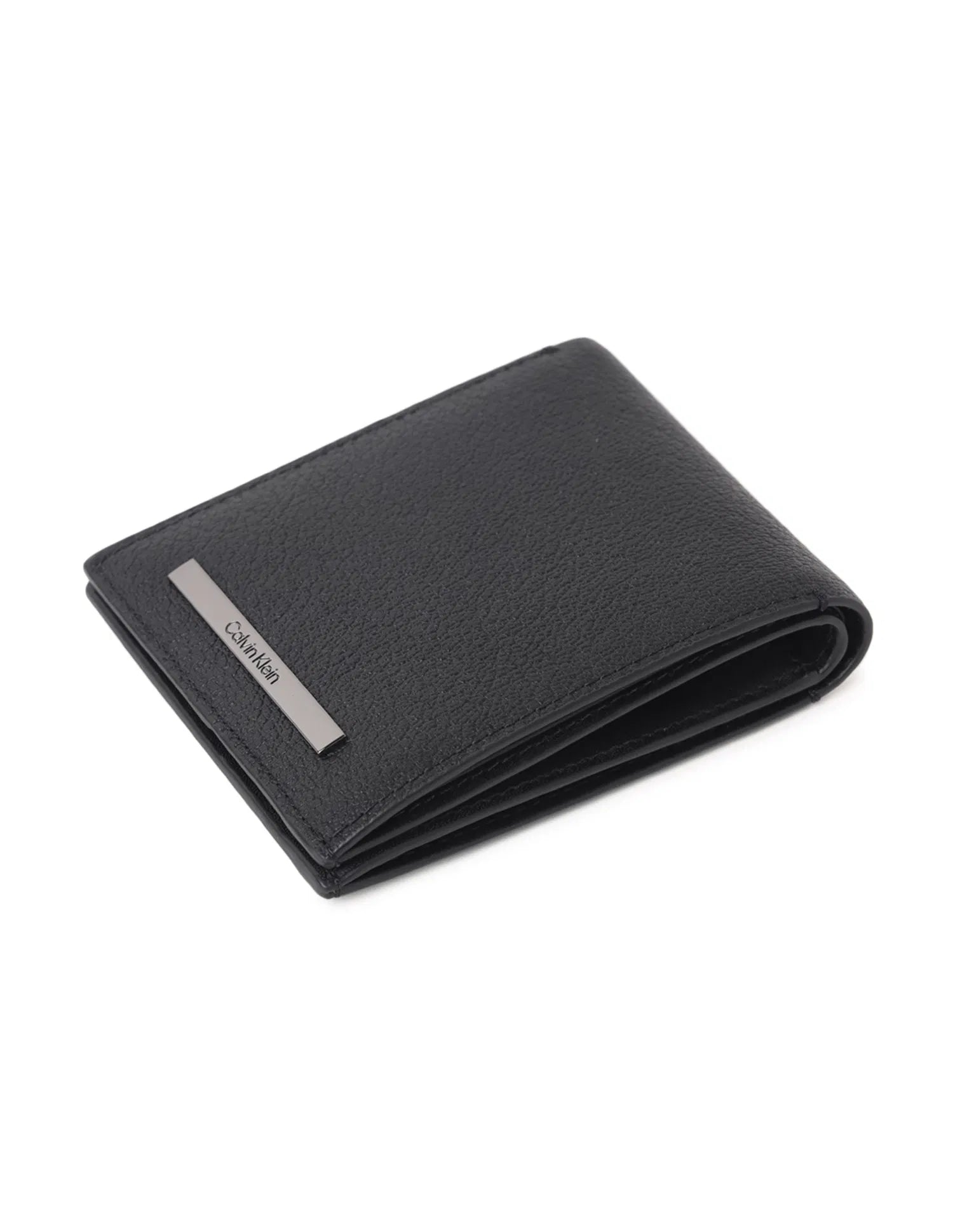 CK Modern Bar Logo Bi-Fold Wallet | Genuine Leather #35
