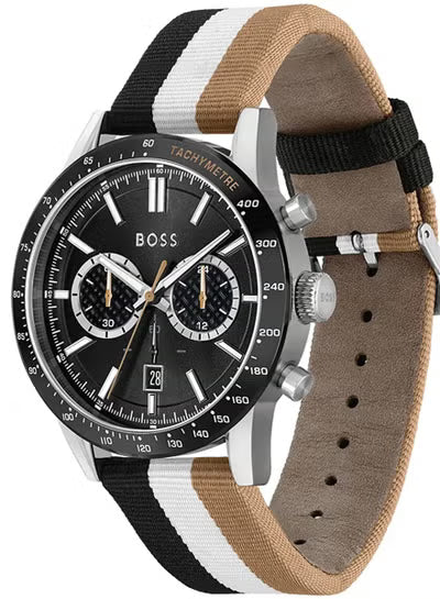 Men’s Chronograph Watch – Hugo Boss Model 1513963 | 44mm Black Dial
