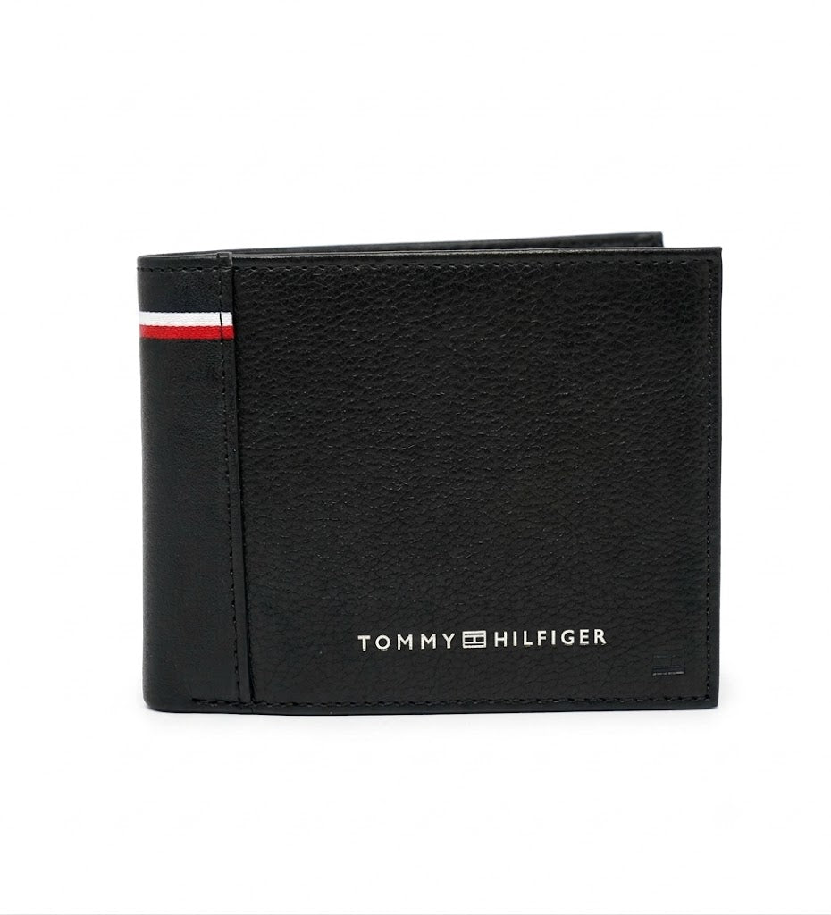 Tommy Hilfiger Men's Classic Leather Wallet – Premium Slim Bi-Fold Wallet with Coin Pocket#082
