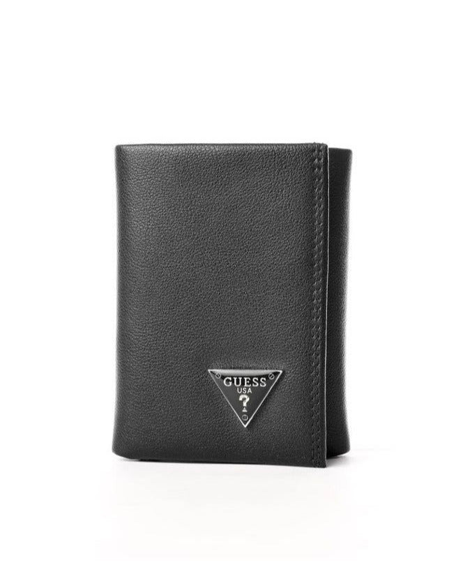 GU Black Trifold Wallet For Men #4