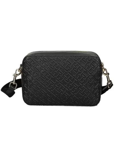 Tommy Hilfiger Black Women Crossbody Bag AW0AW16470 – Premium Leather Elegant Shoulder Bag#79