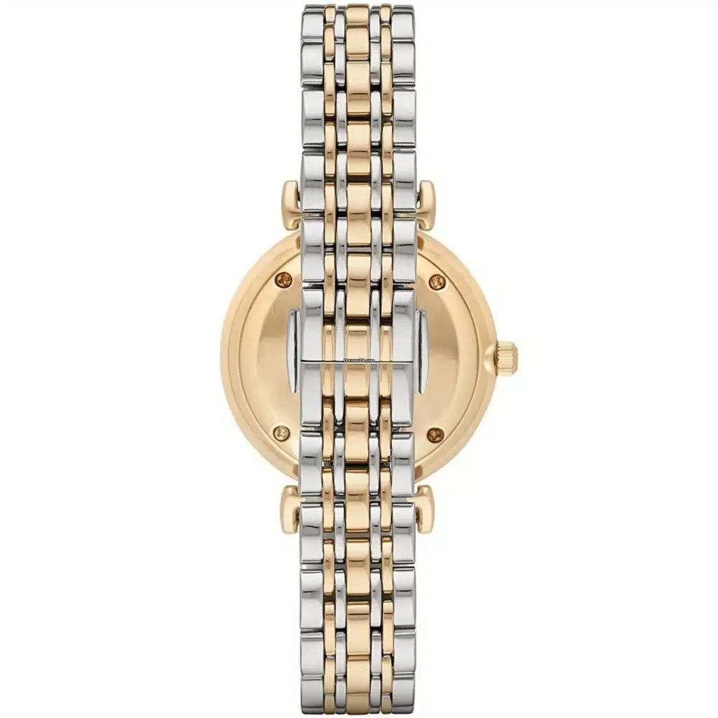 Emporio Armani Gianni T-Bar Women’s Watch AR2076 – Two-Tone Stainless Steel Quartz Elegant Timepiece