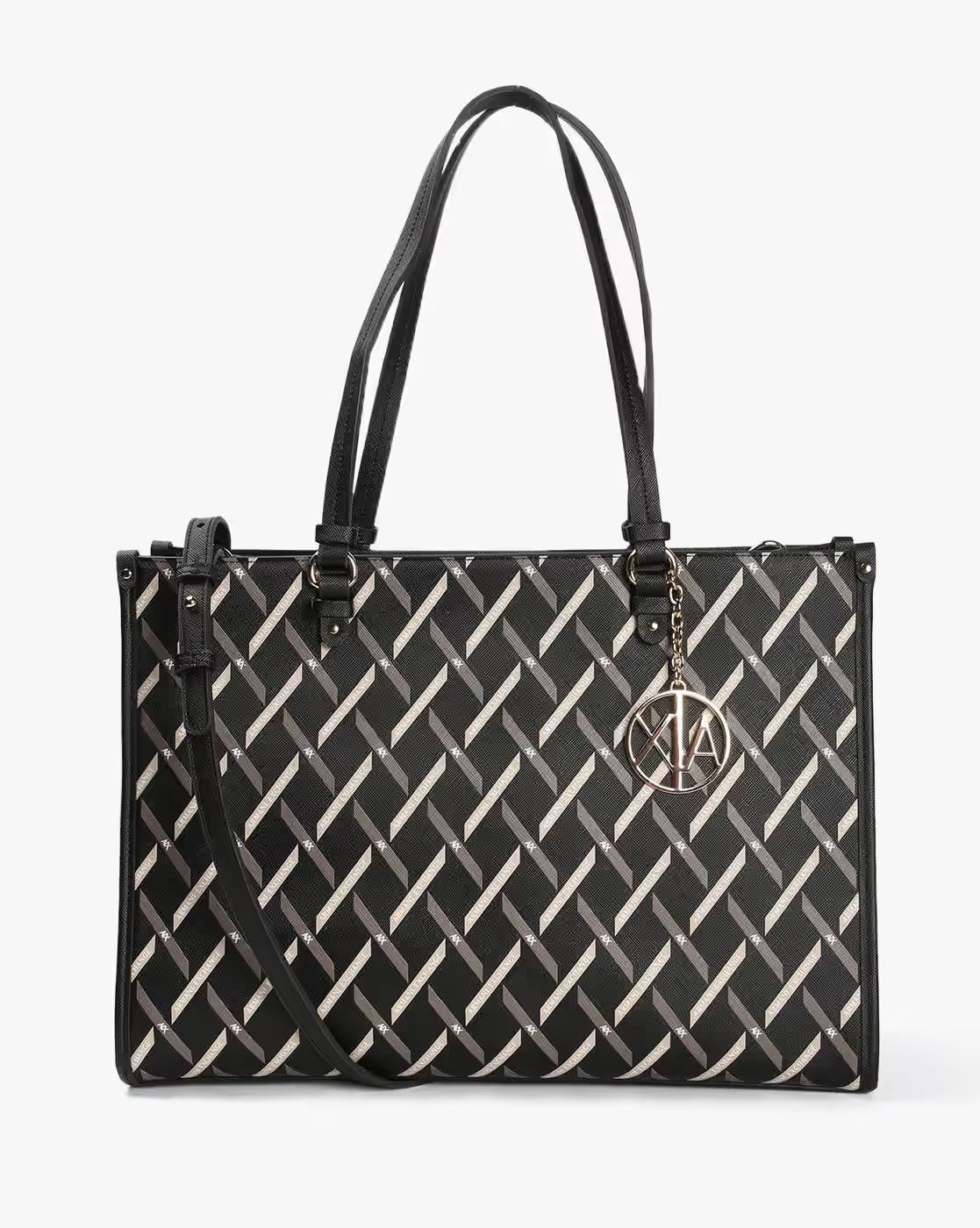Armani Exchange All-Over Logo Print Tote Bag#0016
