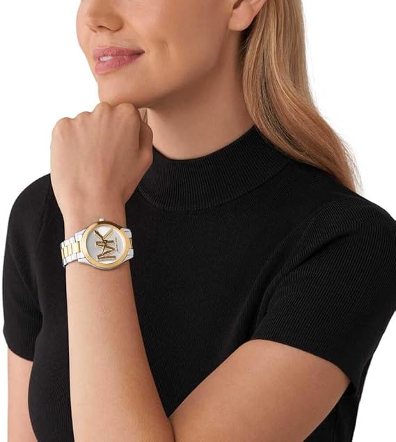 Michael Kors Slim Runway Women’s Watch MK4735 – 42mm Two-Tone Stainless Steel Quartz Timepiece