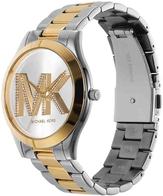 Michael Kors Slim Runway Women’s Watch MK4735 – 42mm Two-Tone Stainless Steel Quartz Timepiece