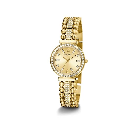 Guess Women’s Watch GW0401L2 – Gold-Tone Stainless Steel Quartz Analog Timepiece