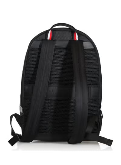 Tommy Hilfiger Denim Men's Essential Backpack – Black Lightweight Laptop & Everyday Backpack#BL-1