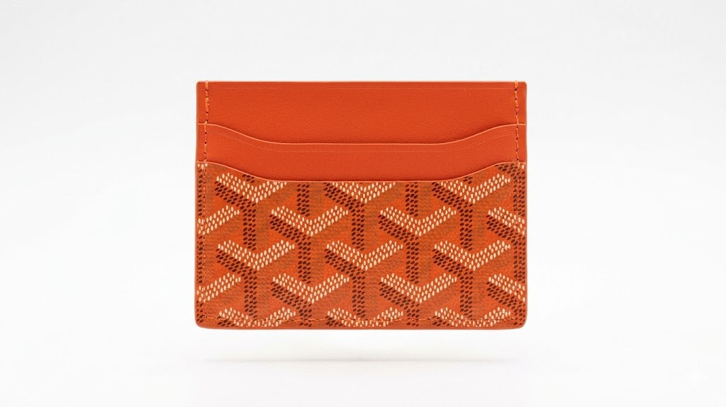 Goyard Saint-Sulpice Card Holder in Goyardine Canvas and Leather – Orange#8