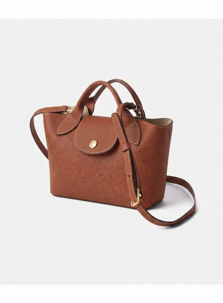 Longchamp EPURE XS Women’s Small Leather Crossbody Bag – Brown#0002