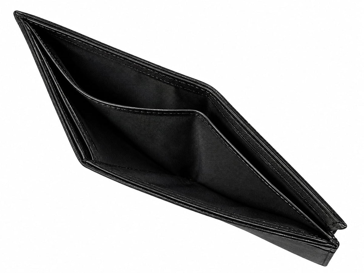 CK Modern Bar Logo Bi-Fold Wallet | Genuine Leather #35