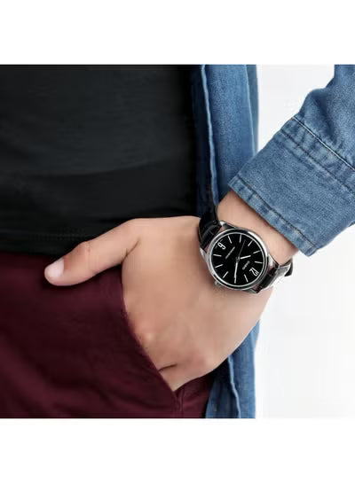 CASIO MTP-V005L-1BUDF Men’s Watch – Classic Analog with Leather Band