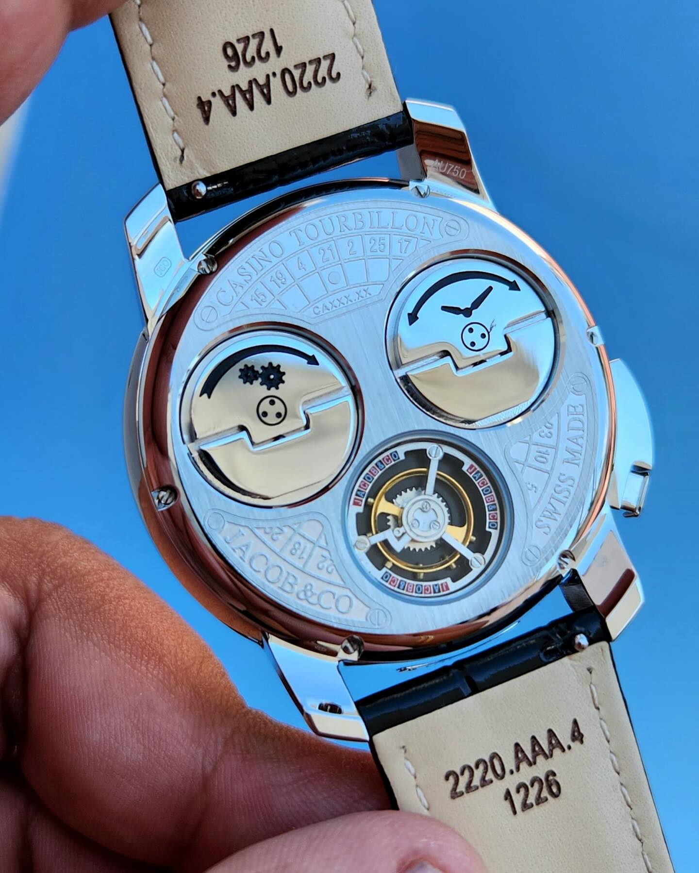 Jacob & Co. Casino Tourbillon Silver (Baguette Diamonds)