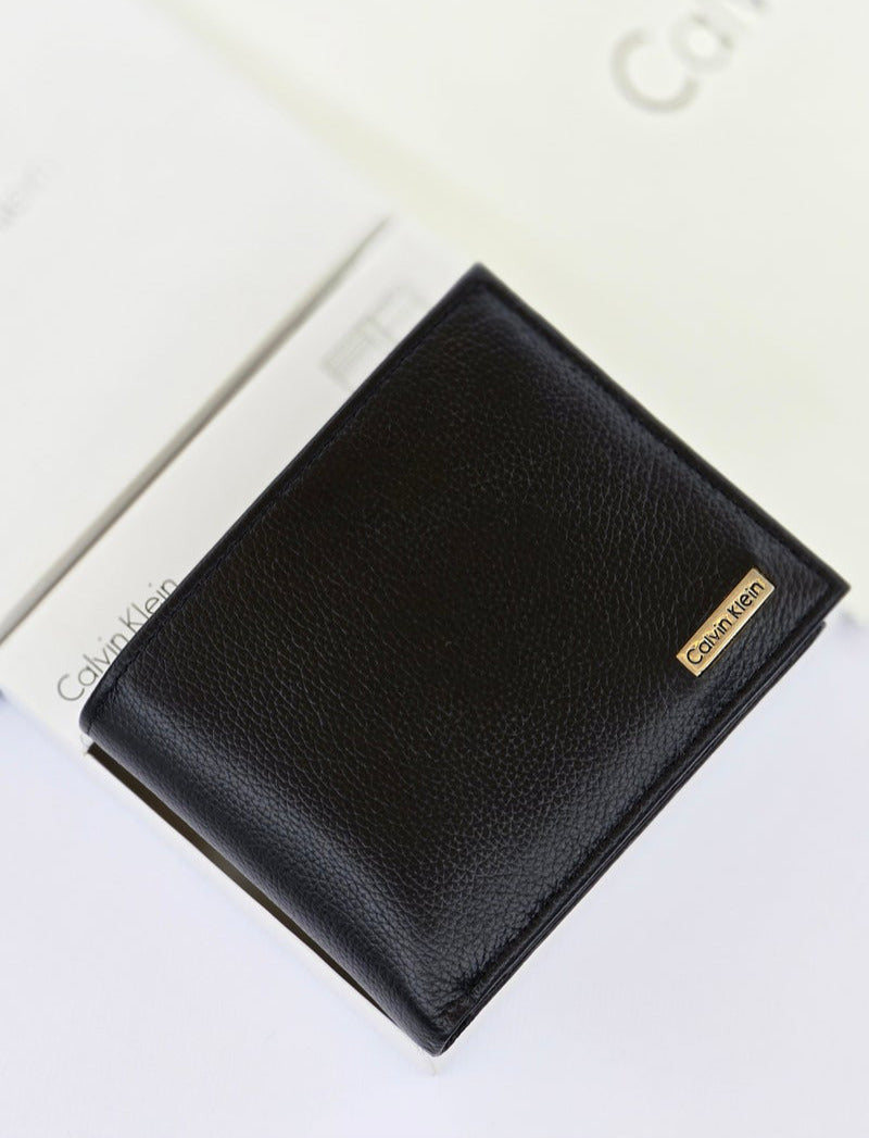 CK Black Leather Wallet For Men #18