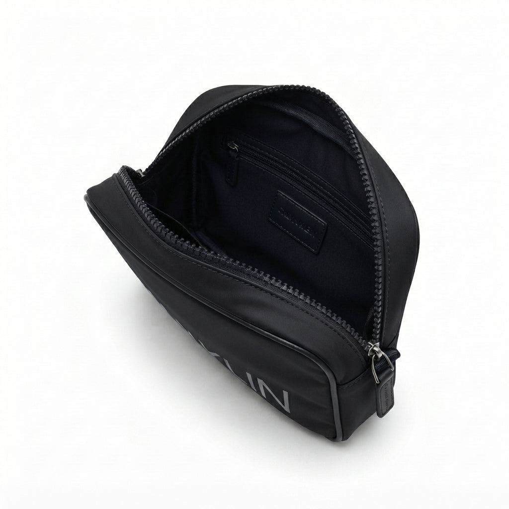 Calvin Klein Jeans Black Crossbody & Handbag with Top Handle and Front Logo #0029