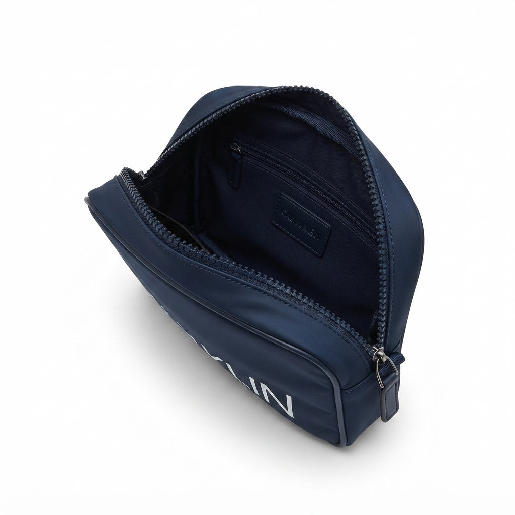 Calvin Klein Jeans Navy Blue Crossbody & Handbag with Top Handle and Front Logo #0030