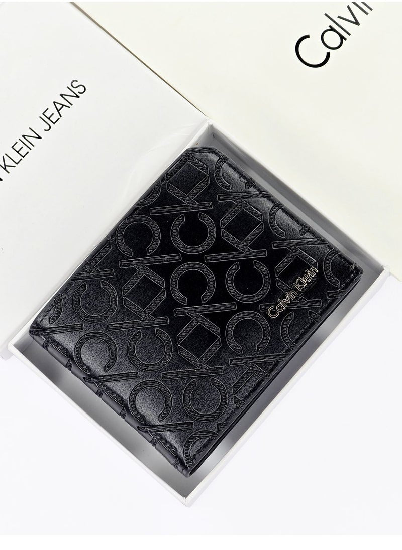 CK Black Leather Wallet For Men #14