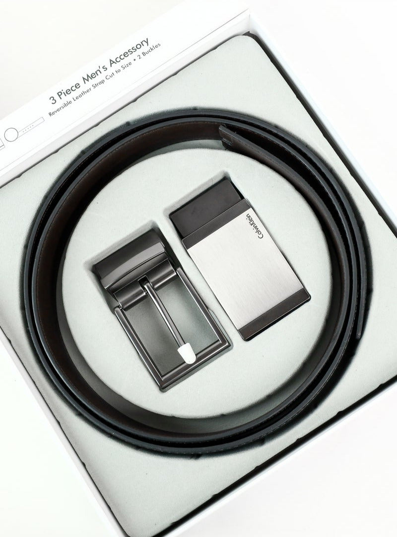 CK Leather Belt Set For Men #6