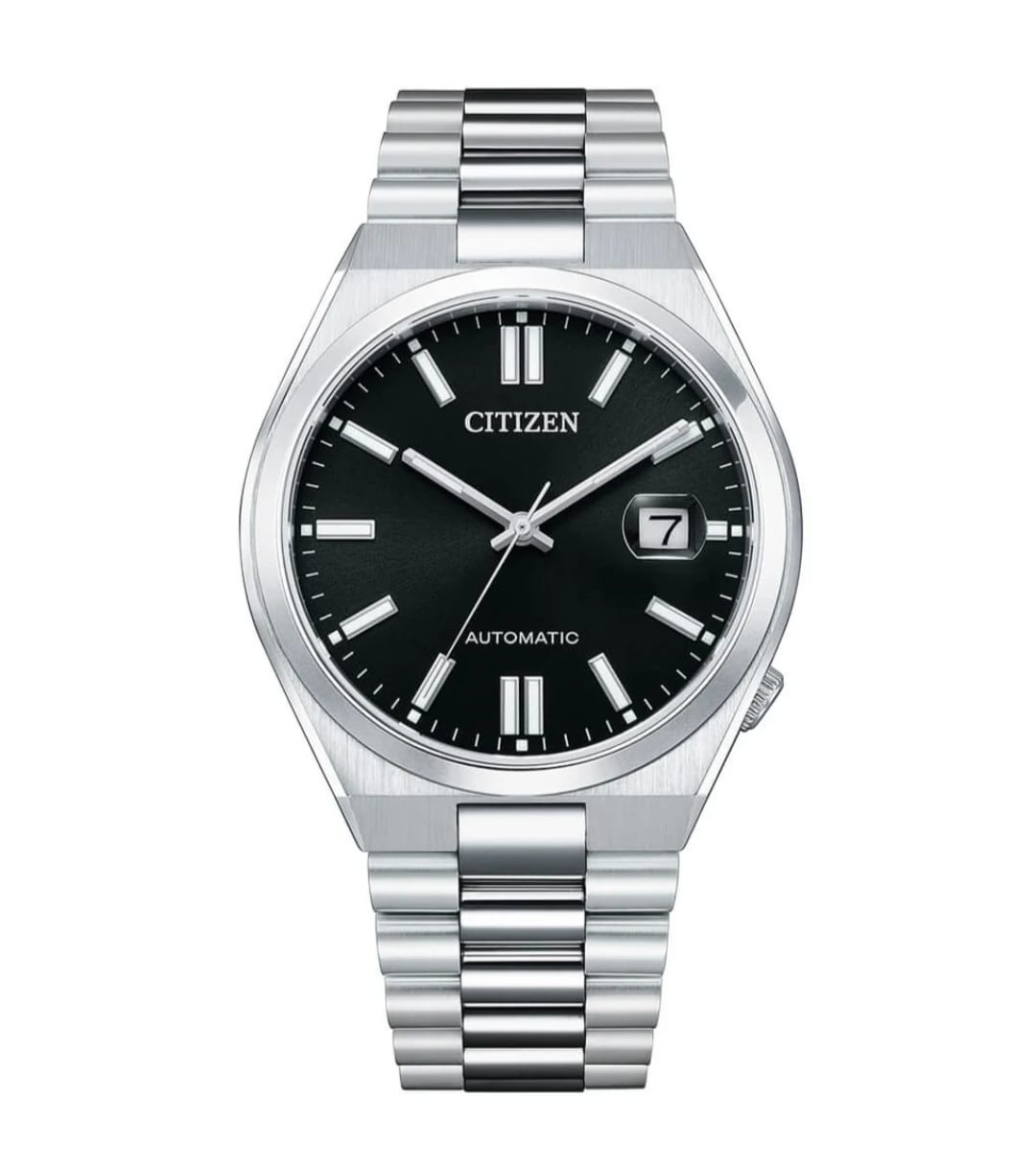 Citizen TSUYOSA NJ0150-81E Automatic Watch, Black Dial, Stainless Steel