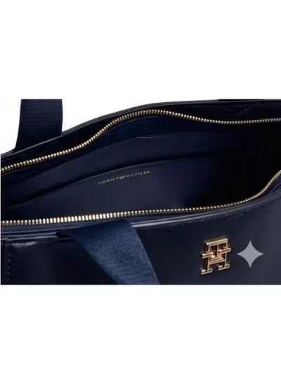 Tommy Hilfiger Navy Blue Tote Bag with Shoulder Strap – Classic Women’s Handbag#76