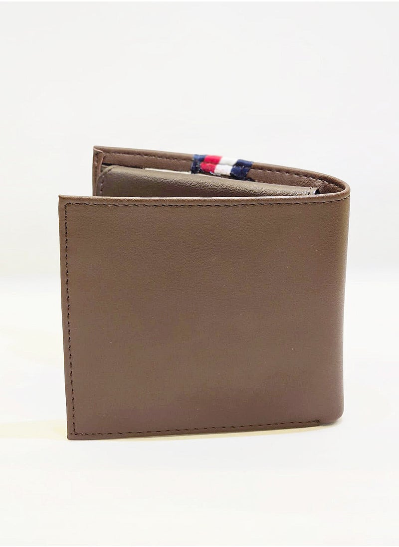 TH Brown Leather Wallet For Men 43#