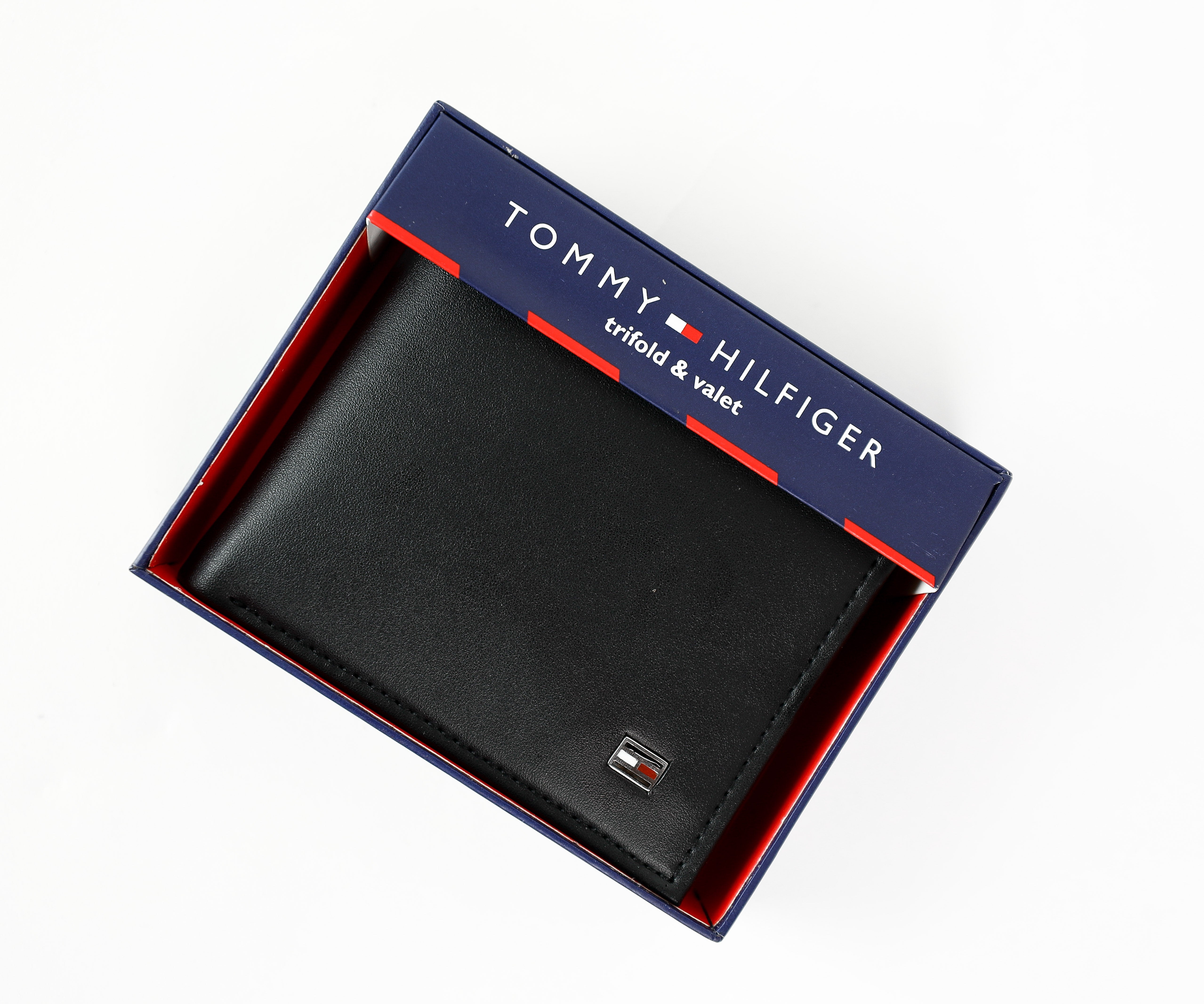 TH Black Leather Wallet For Men #45