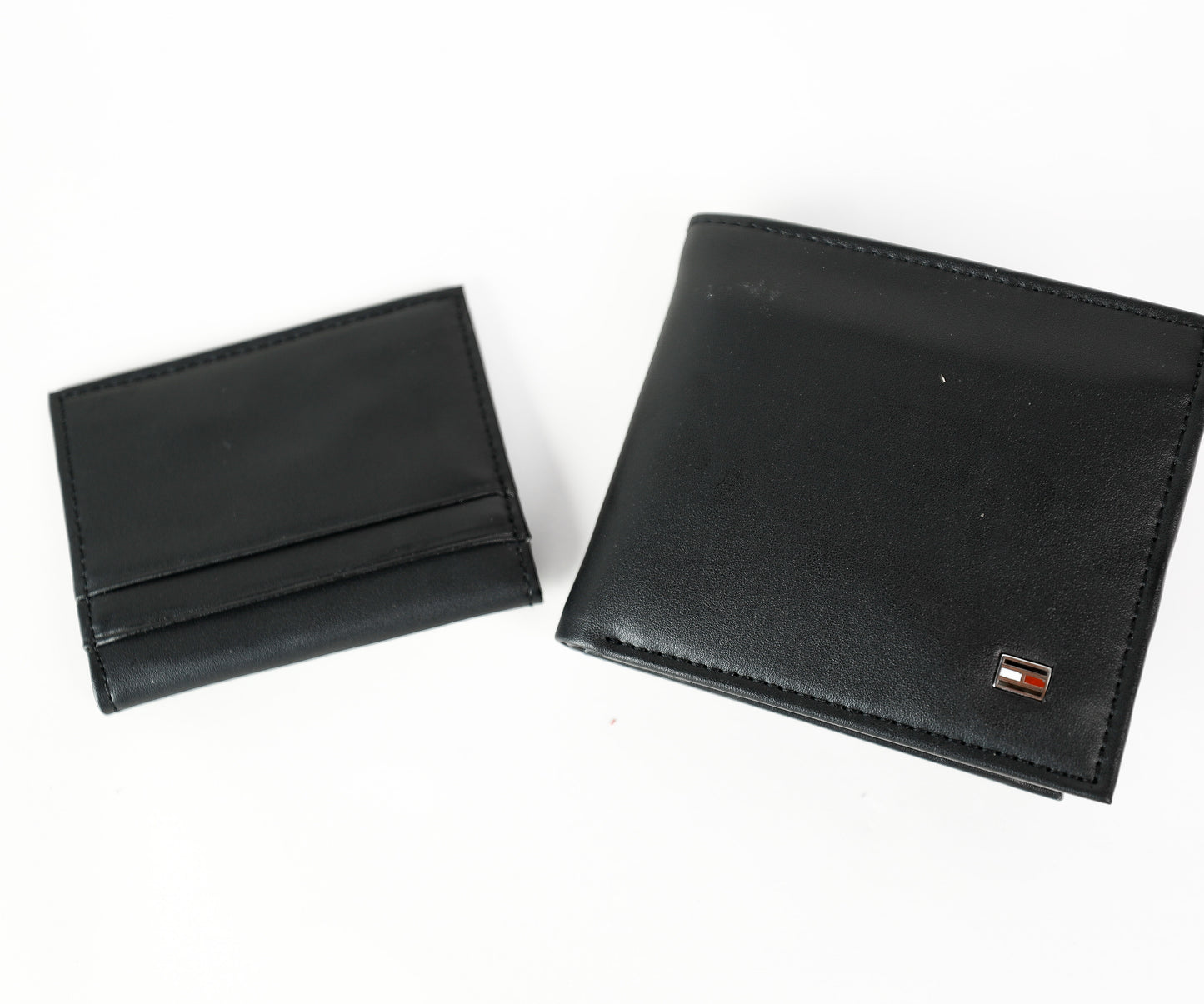 TH Black Leather Wallet For Men 17#
