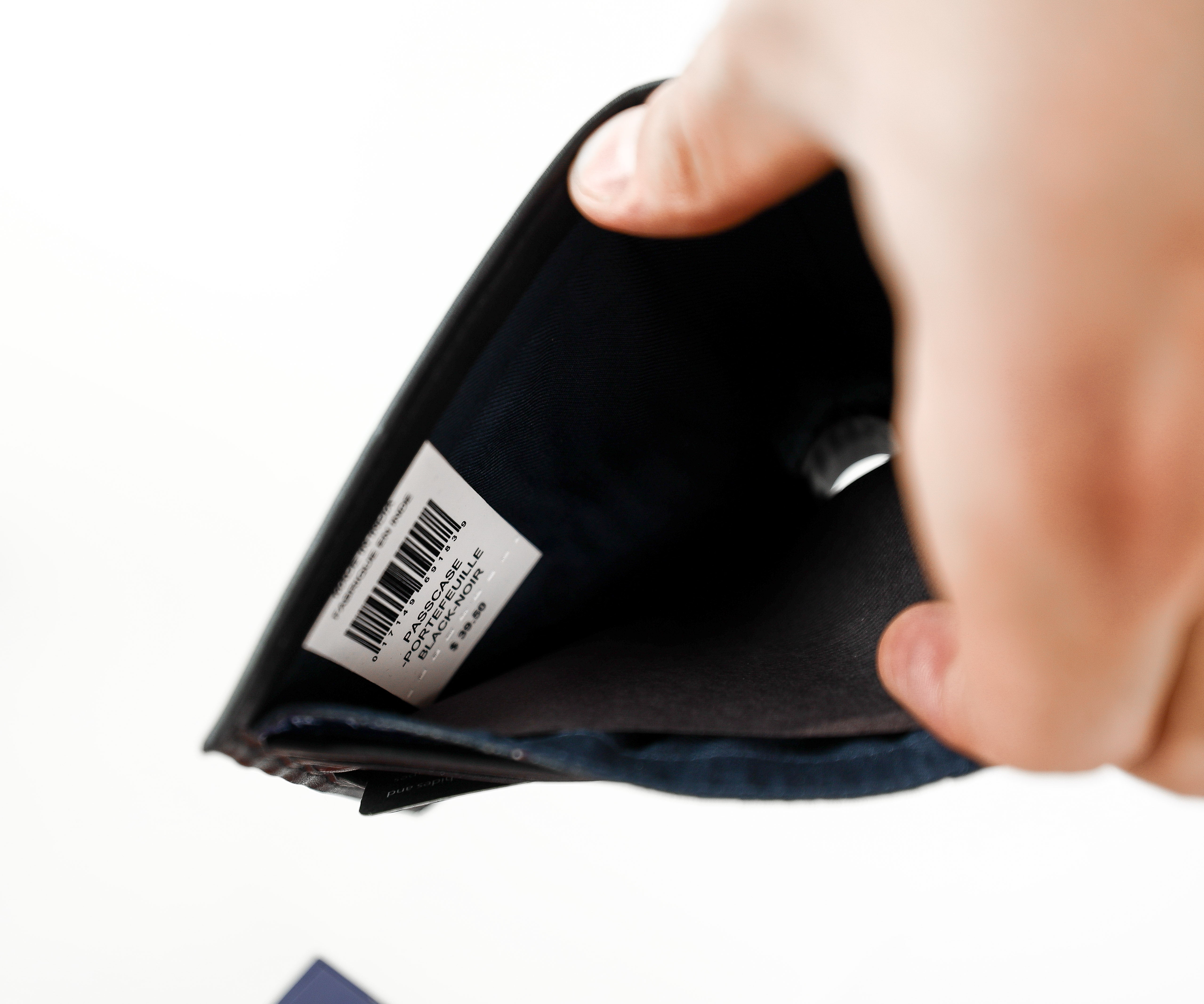 TH Black Leather Wallet For Men #45