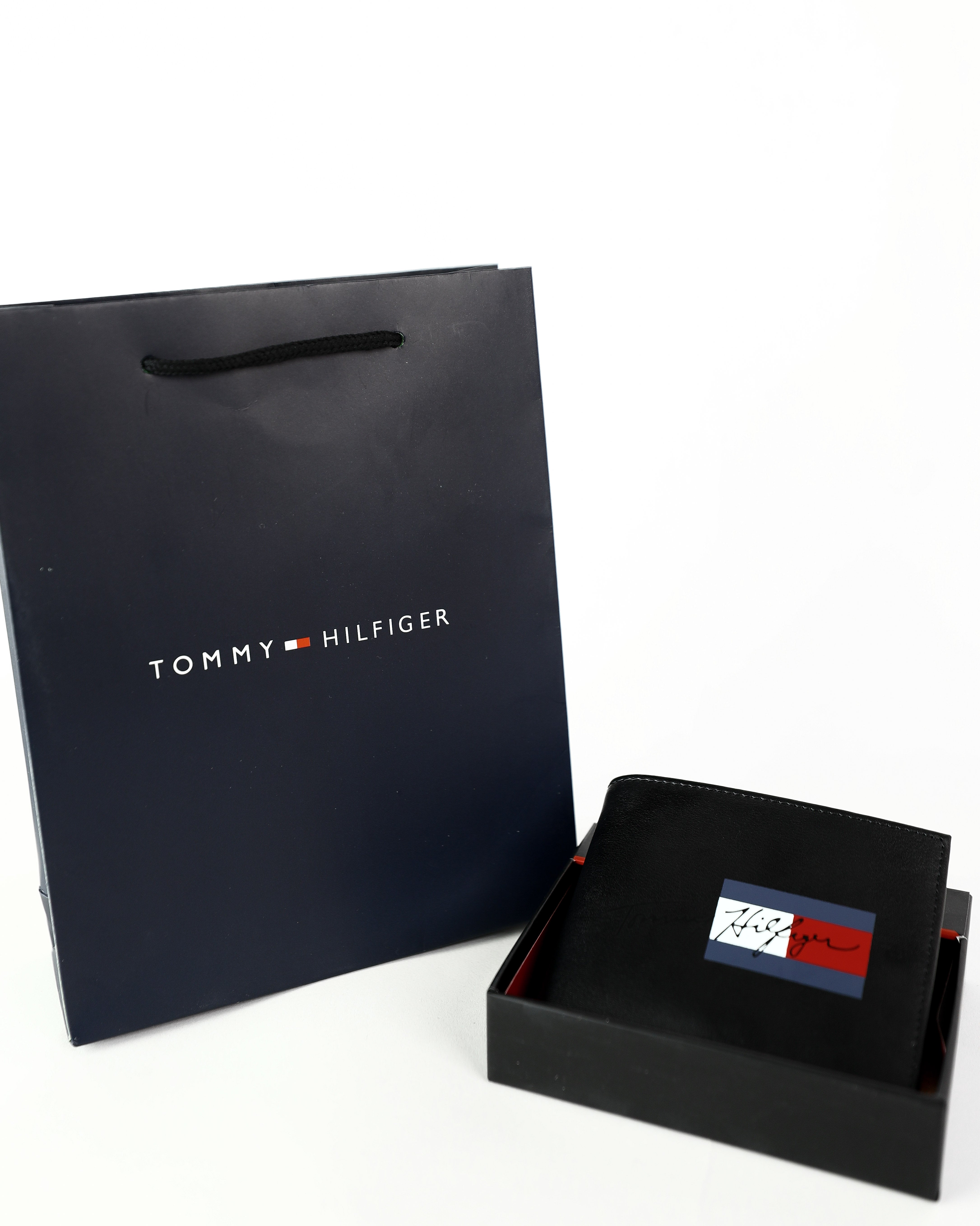 TH Black Leather Wallet For Men 19#