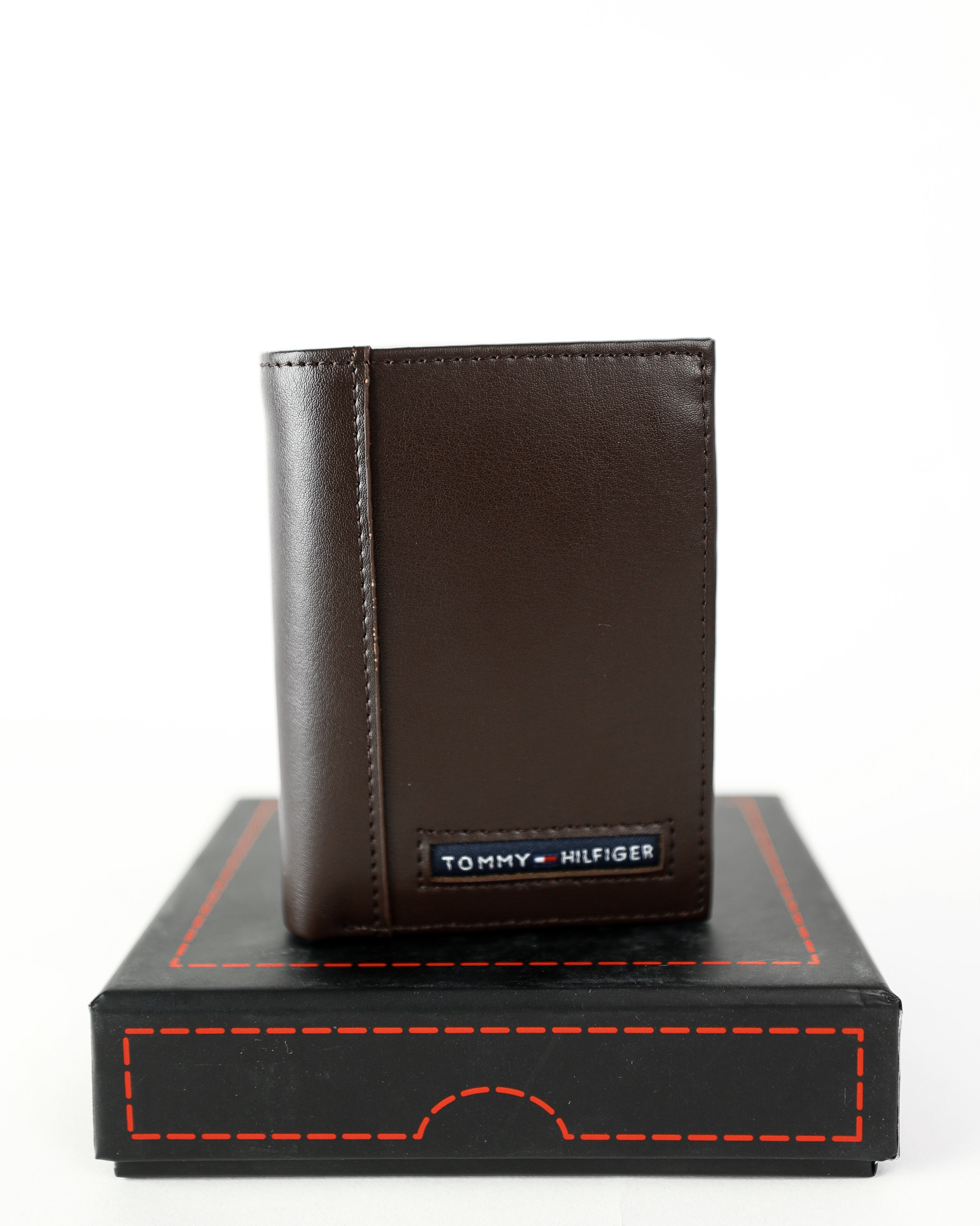 TH Brown Trifold Wallet For Men #54