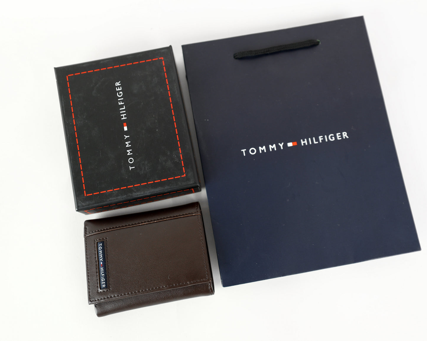 TH Brown Trifold Wallet For Men 3#
