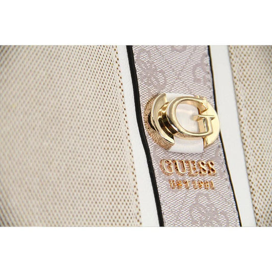 GUESS monogram top handle tote bag