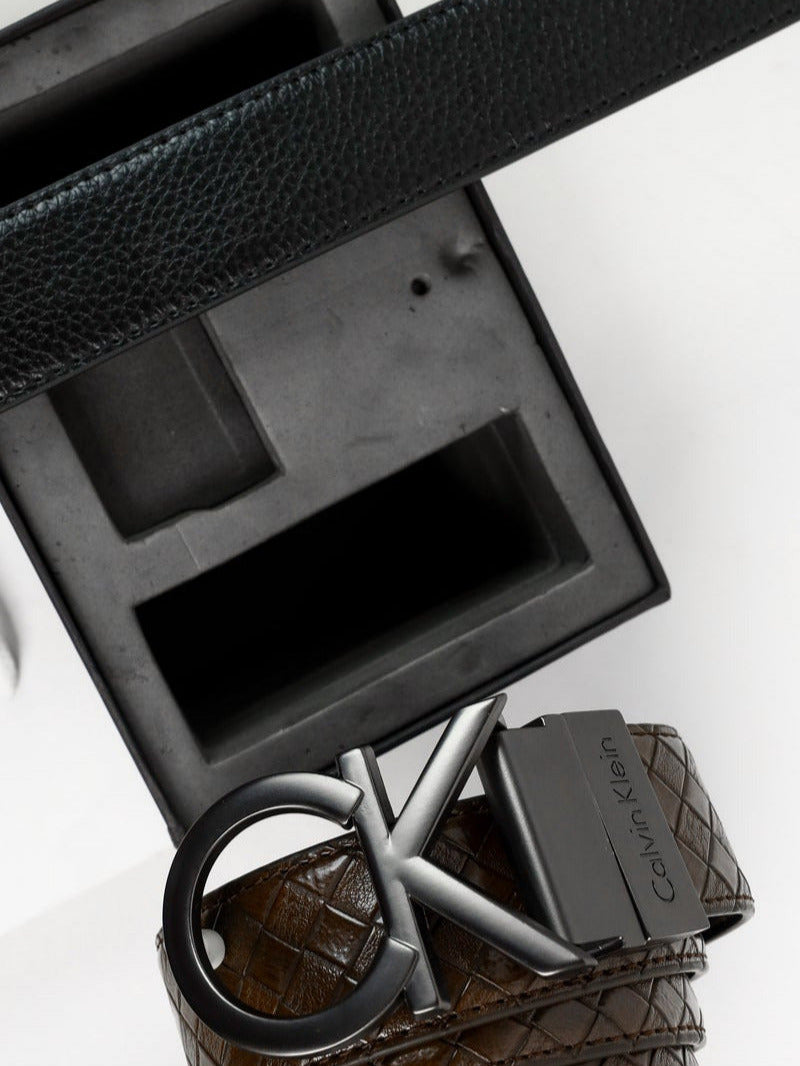 CK Leather Belt Set For Men #S-12
