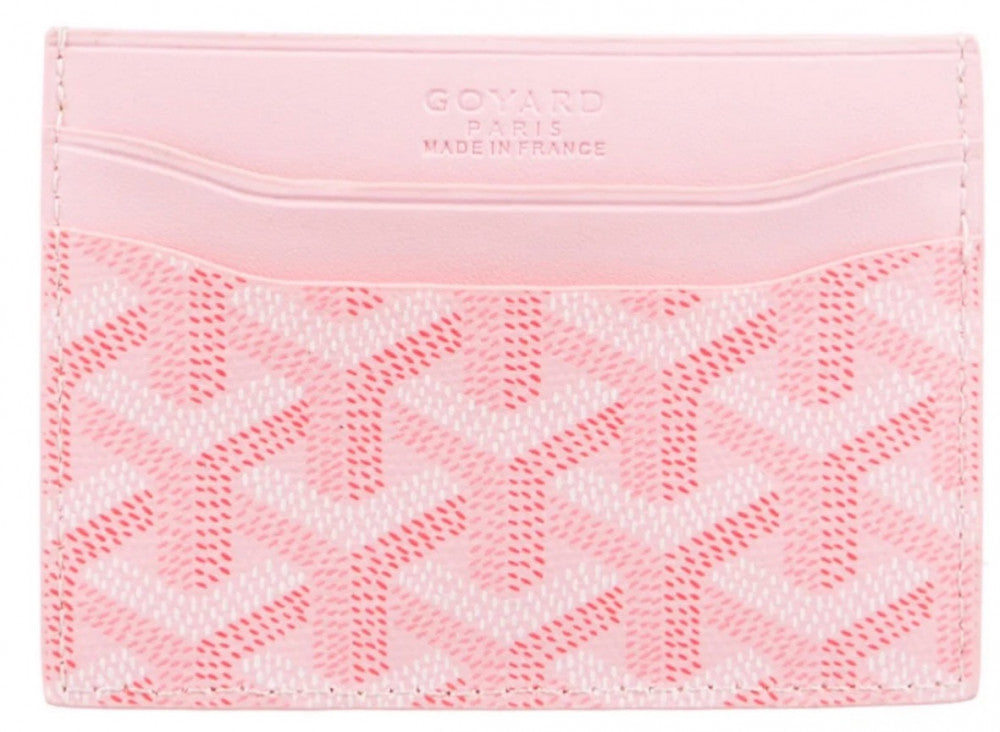 Goyard Saint-Sulpice Card Holder in Goyardine Canvas and Leather – Pink#10