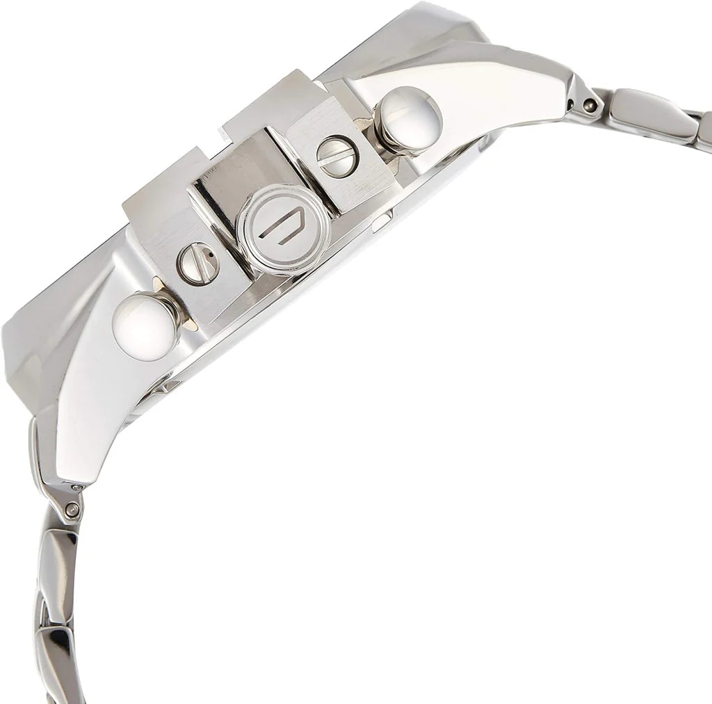 Diesel Mega Chief DZ4417 Men's Watch – Blue Dial, Stainless Steel Bracelet, 51mm
