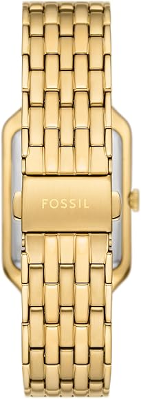 Stylish Women’s Raquel Three-Hand Date Gold-Tone Stainless Steel Watch – 26 mm, Quartz Analog, Green Dial (ES5341)