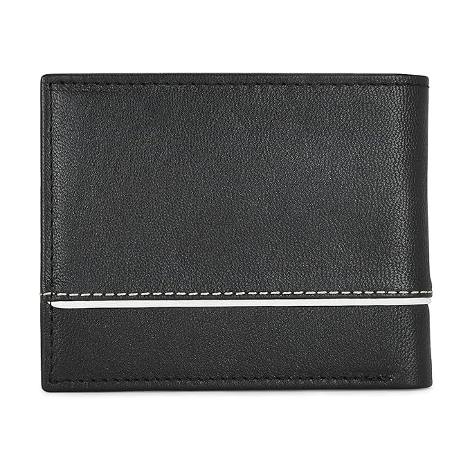 TH Black Leather Wallet For Men #15