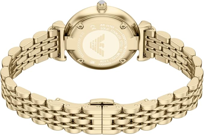 Emporio Armani Two-Hand Gold-Tone Stainless Steel Watch AR11766