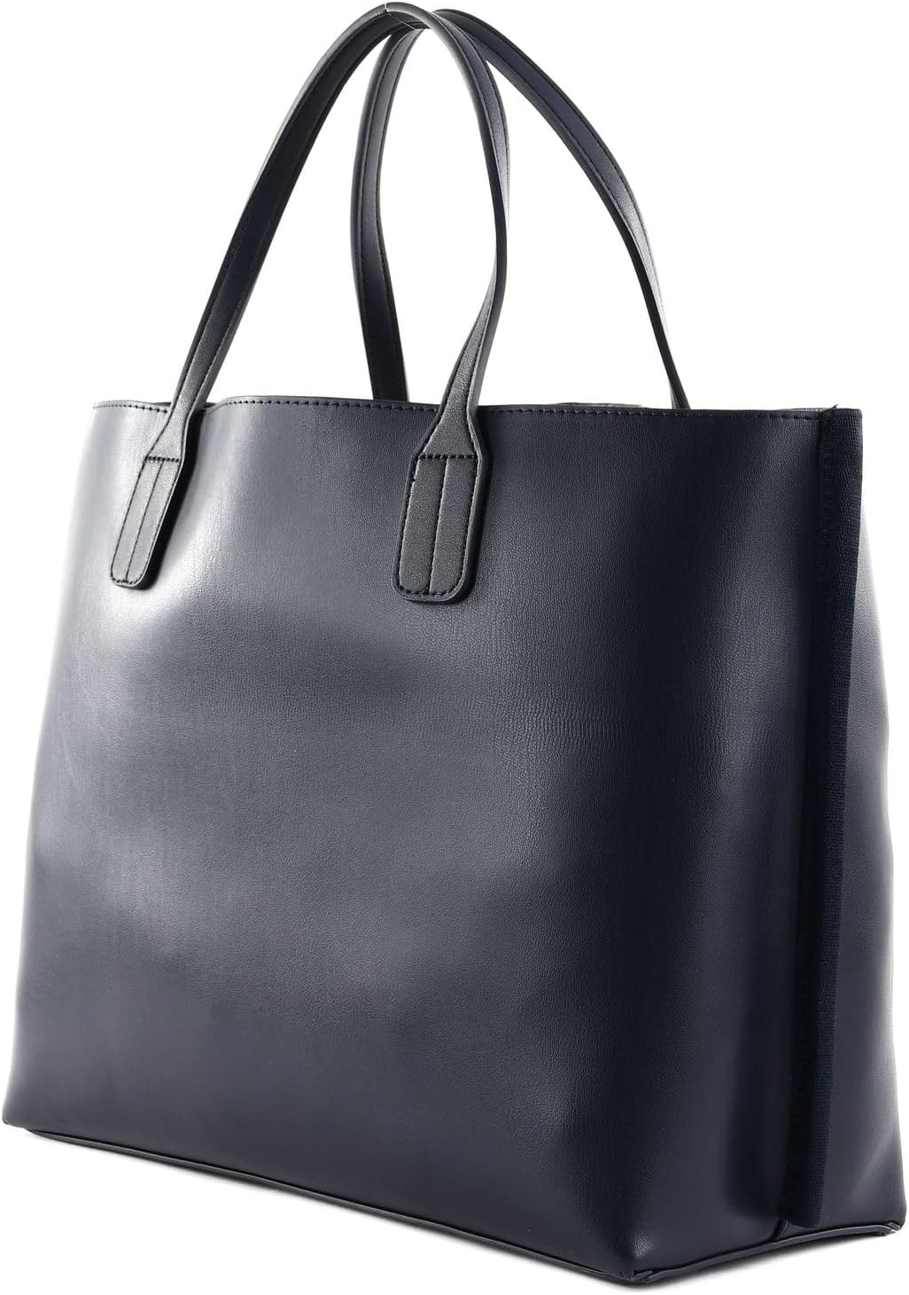 Tommy Hilfiger Black Iconic Logo Detail Textured Tote Bag – Natural/Milk Logo #23