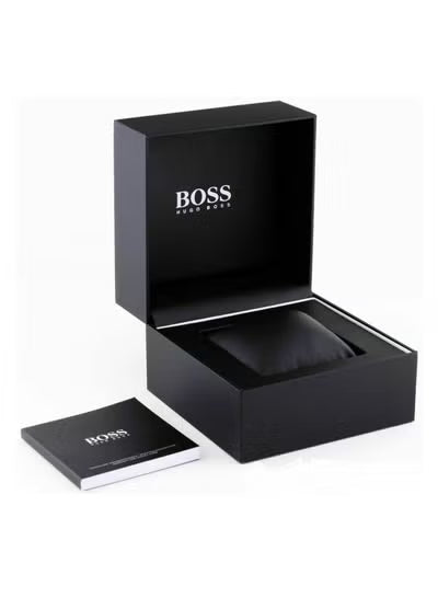 Men’s Watch – Hugo Boss Associate 1513976, Blue Dial with Silver & Gold Stainless Steel Bracelet