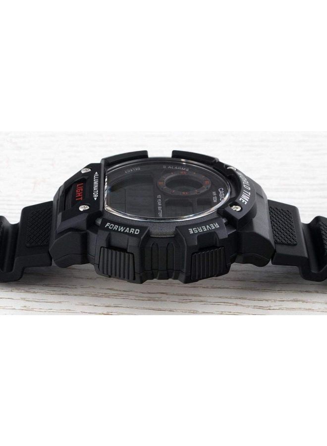Water Resistant Digital Resin Wrist Watch AE-1400WH-1A - 51 mm - Black