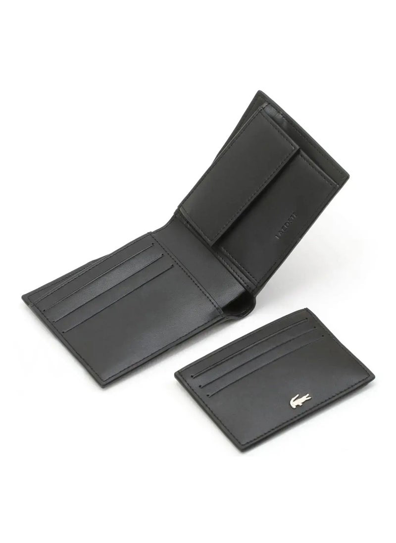 LC Black Leather Wallet-Card Holder Set For Men #5